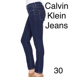 Calvin Klein Jeans Mid Rise Skinny Ankle 30